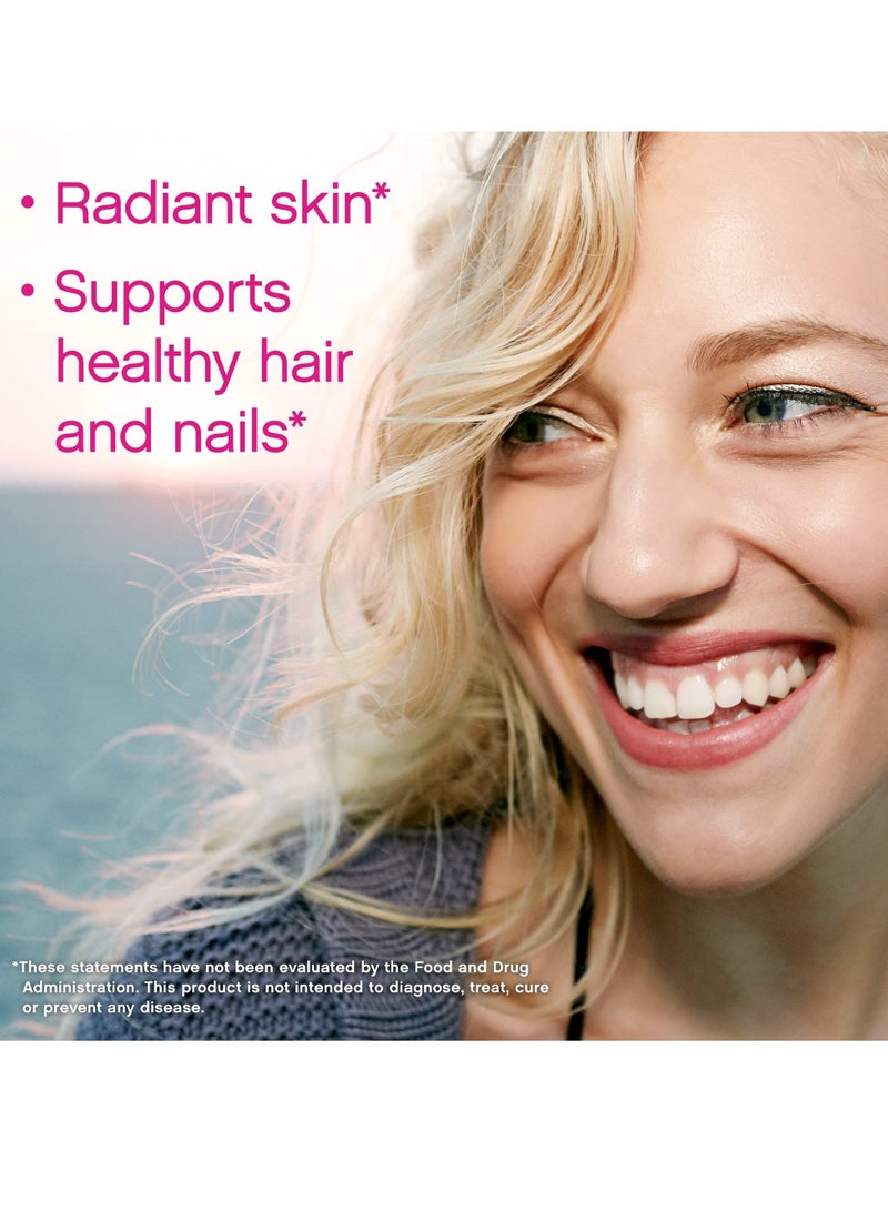 لايفسل ببتيدات سوبر كولاجين من + فيتامين سي والبيوتين، 3 غرام كولاجين لكل وجبة، خال من الغلوتين، يعزز الشعر الصحي والبشرة الجميلة ودعم الأظافر، مكمل غذائي، 60 قرص، حبوب - Image 4