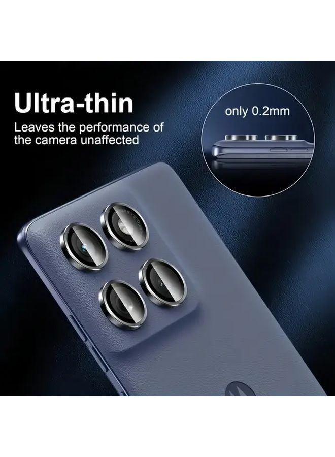 2 Sets Tempered Glass Screen Protector for Motorola Edge 60 Fusion with 2 Camera Lens Protectors - Image 2
