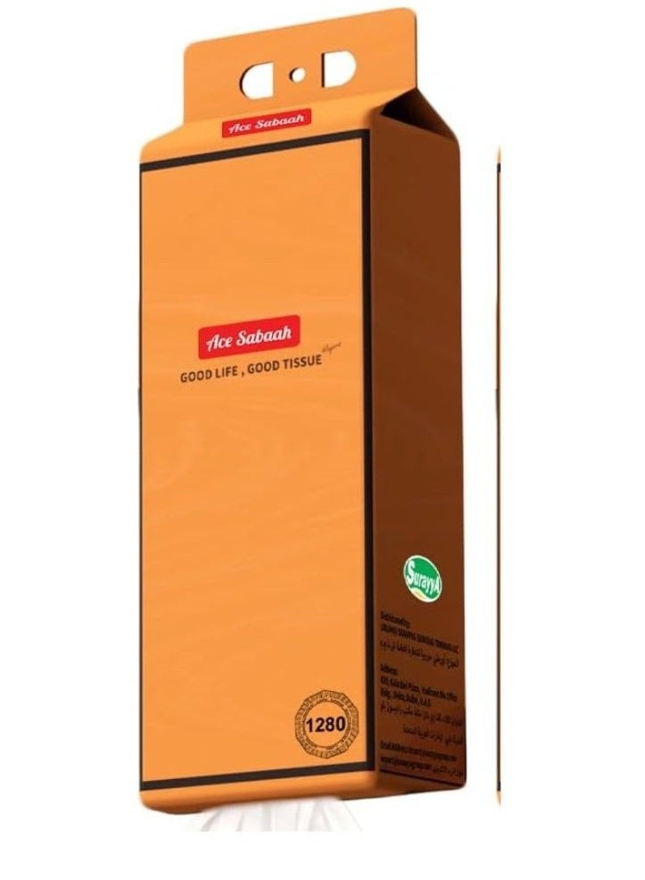 Ace Sabaah Wall Mounted Tissue Paper 1280 Sheets Good Life Good Tissue - Image 1