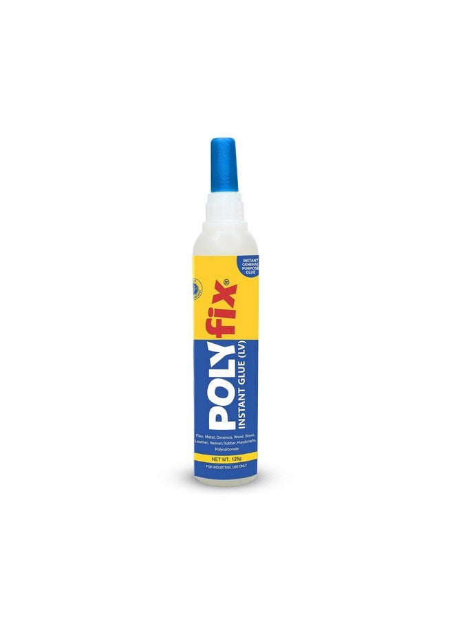 POLYFIX Polyfix Low Viscosity Glue For Acrylic Pasting, flex bonding | Fast Drying, bonds in seconds, waterproof| For Footwear, Helmets, Toys, Handicrafts, Ceramic & Porcelain Pasting & Repair etc. 125g - Image 1
