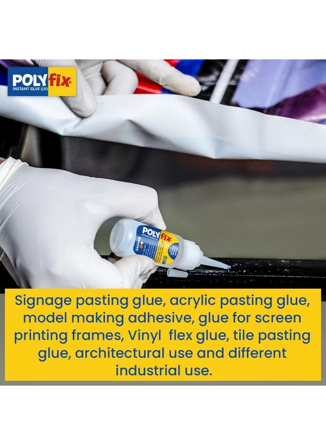 POLYFIX Polyfix Low Viscosity Glue For Acrylic Pasting, flex bonding | Fast Drying, bonds in seconds, waterproof| For Footwear, Helmets, Toys, Handicrafts, Ceramic & Porcelain Pasting & Repair etc. 125g - Image 4