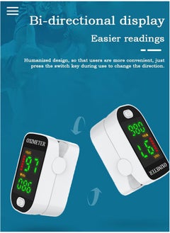 Ocean Finger Pulse Oximeter, Medical Pulse Meter, Finger Clip Pulse Oximeter Monitor for Adults and Child, Portable Digital Reading LED Screen Heart Rate Monitor for Home, Sports and Travel Use  - Image 3