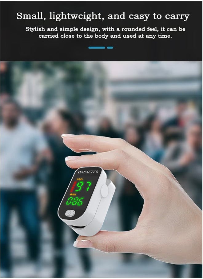 Ocean - Finger Pulse Oximeter, Medical Pulse Meter, Finger Clip Pulse Oximeter Monitor for Adults and Child, Portable Digital Reading LED Screen Heart Rate Monitor for Home, Sports and Travel Use - Image 1
