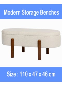 Living Modern Storage Benches Rectangular Footrest Living Room Bedroom110*47*46 CM  - Image 1