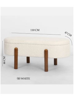 Living Modern Storage Benches Rectangular Footrest Living Room Bedroom110*47*46 CM  - Image 2