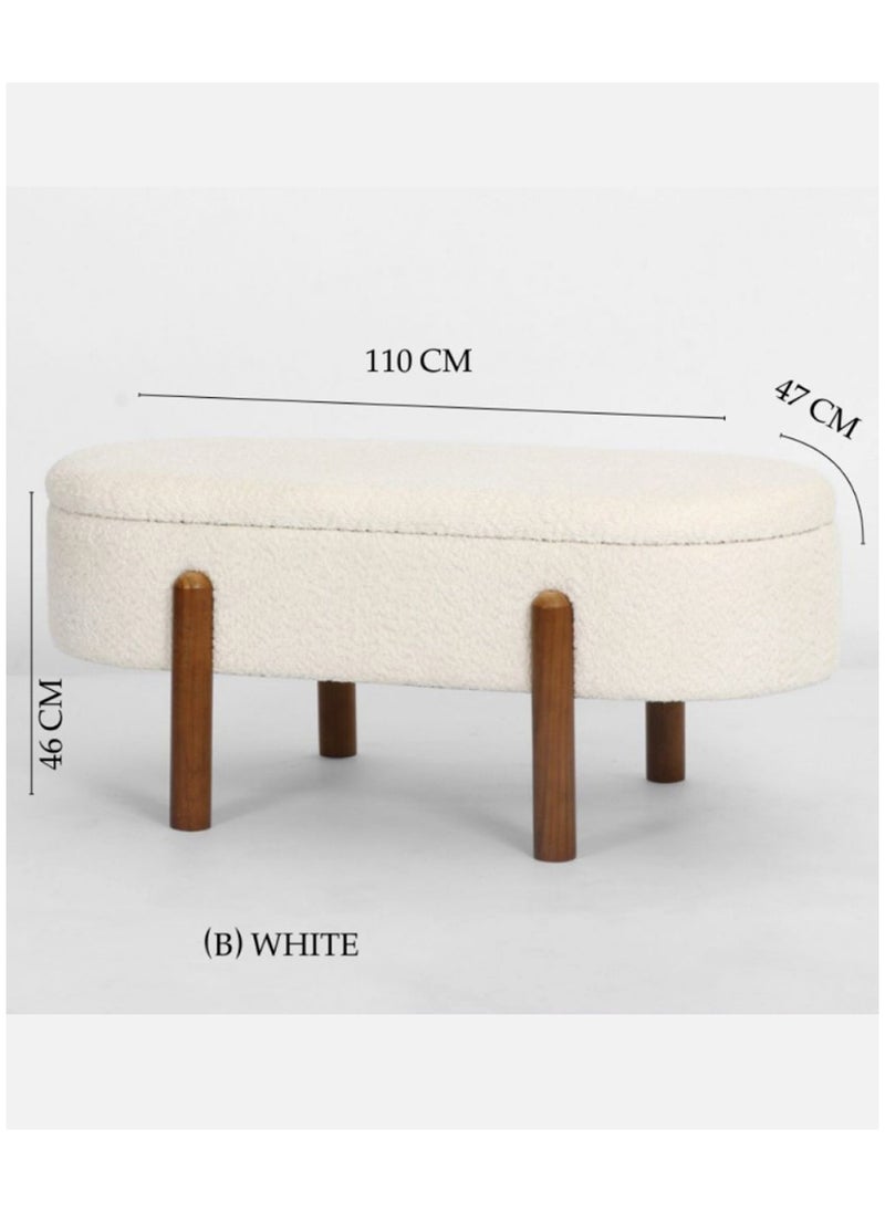Living Modern Storage Benches Rectangular Footrest Living Room Bedroom110*47*46 CM  - Image 2