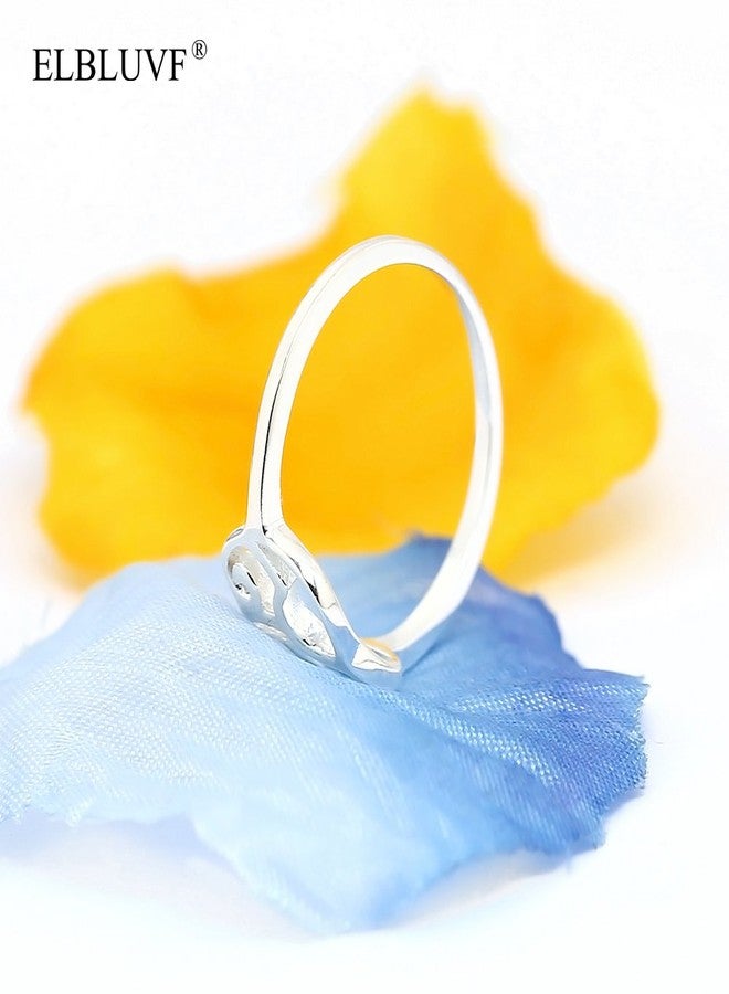 ELBLUVF 925 Sterling Silver Elephant Animal Lucky Ring Jewelry Bridesmaid Gift Favor (7) - Image 5