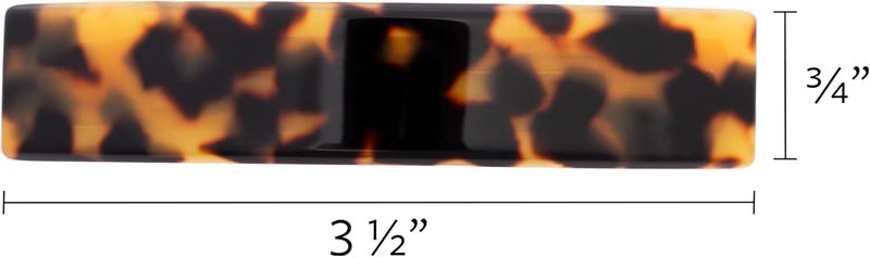 France Luxe Classic Rectangle Hair Barrette in Tokyo - Elegant French Design for Everyday Wear - Image 2