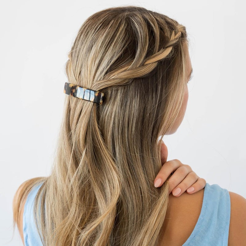 France Luxe Classic Rectangle Hair Barrette in Tokyo - Elegant French Design for Everyday Wear - Image 4