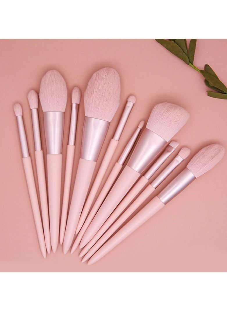 Meiyilan Pink makeup brush wholesale beauty tools 11 makeup brush set apricot Macaron makeup brush - Image 4