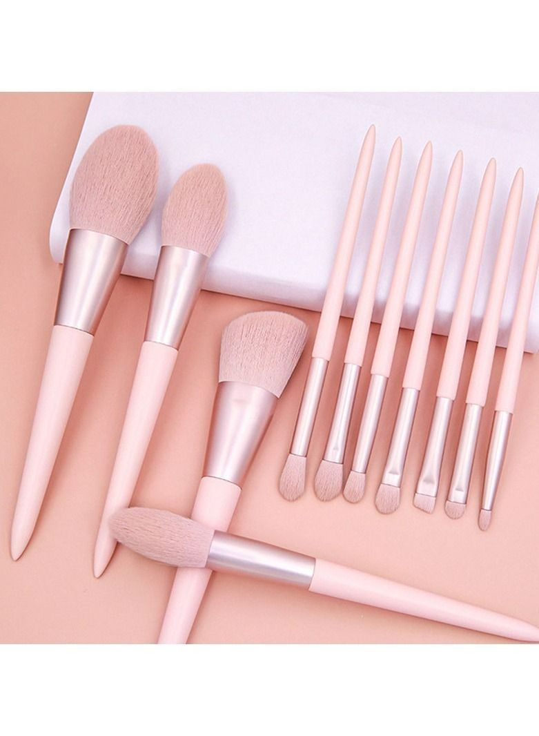 Meiyilan Pink makeup brush wholesale beauty tools 11 makeup brush set apricot Macaron makeup brush - Image 2