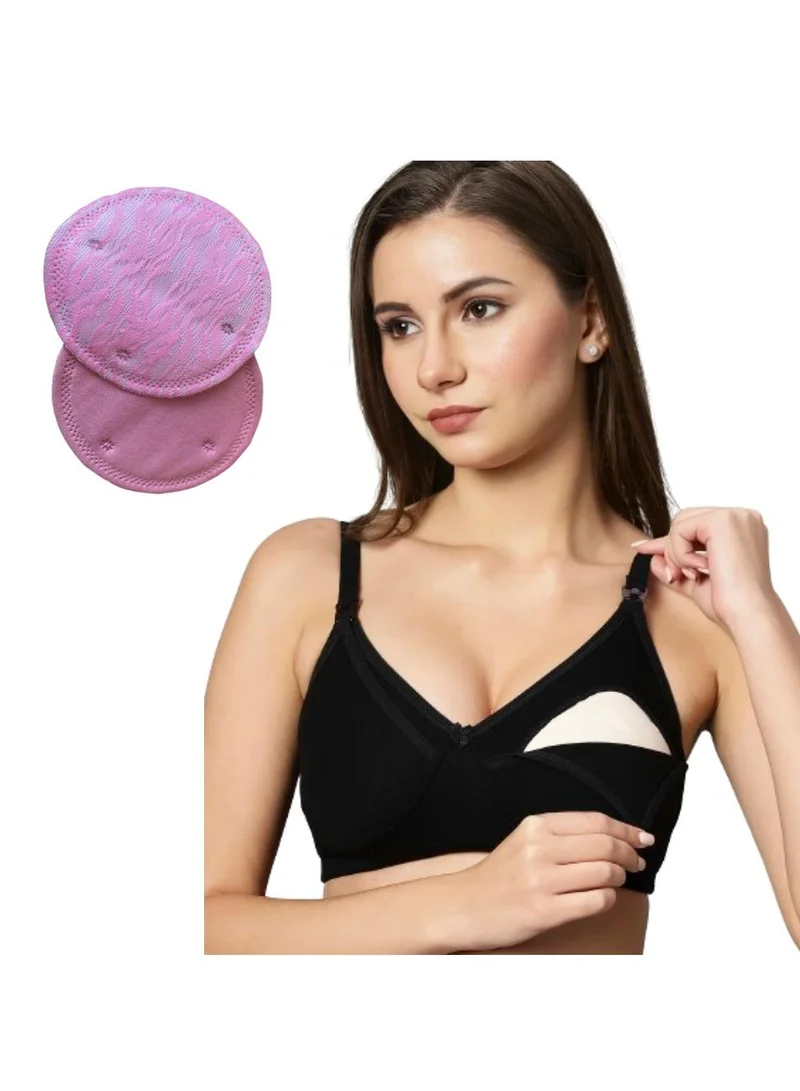 تامي حمالة صدر بامبو قطن بدون حشوة وسلك مع  قطعة وسادة صدر