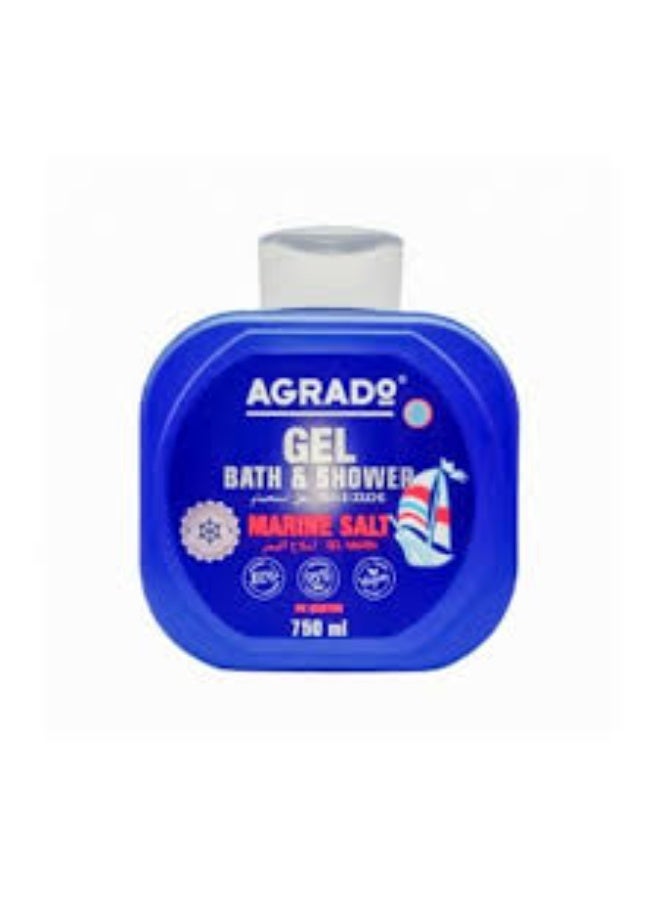Agrado Sea Salt  MARINE BATH & Shower Gel 750 ML