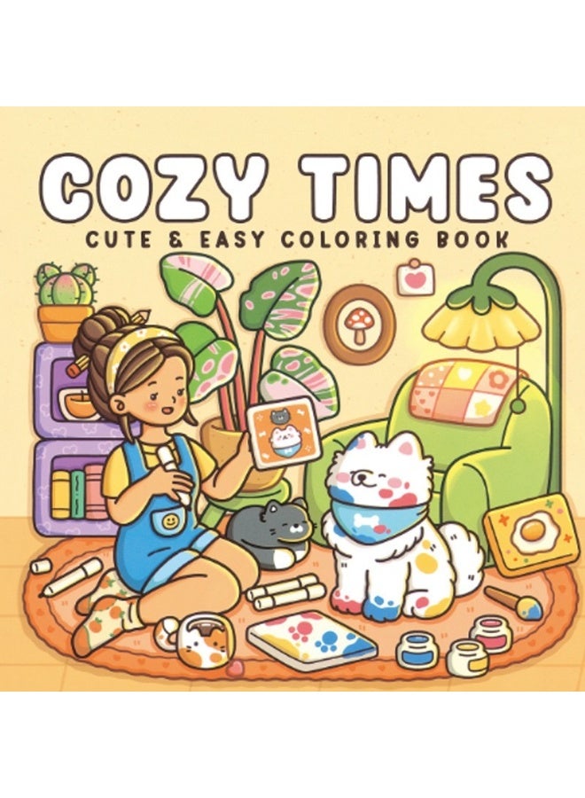 Coloring Book for Adults & Teens: Cute characters with easy coloring designs - Image 1