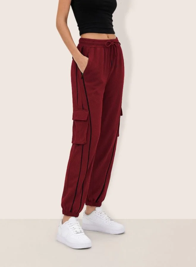 Freehand  Women Relaxed Fit Solid High Rise Joggers  | Best Price UAE