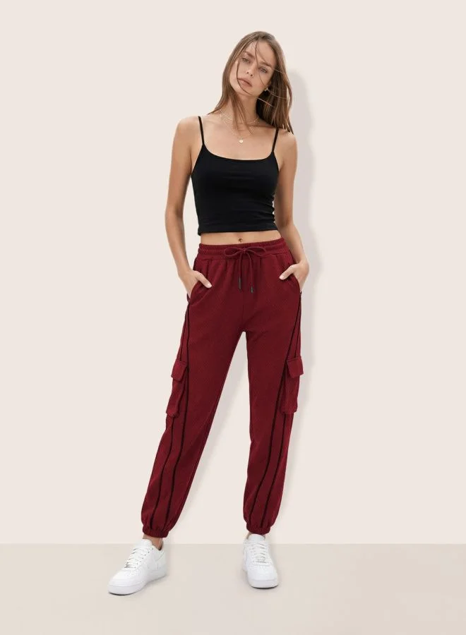 Freehand  Women Relaxed Fit Solid High Rise Joggers  | Best Price UAE