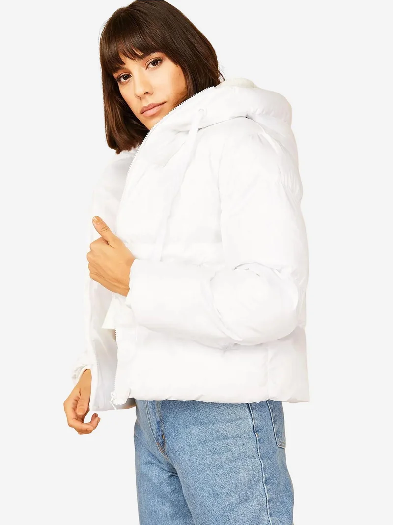 Bianco Lucci LUCCI Hooded Padded Down Coat