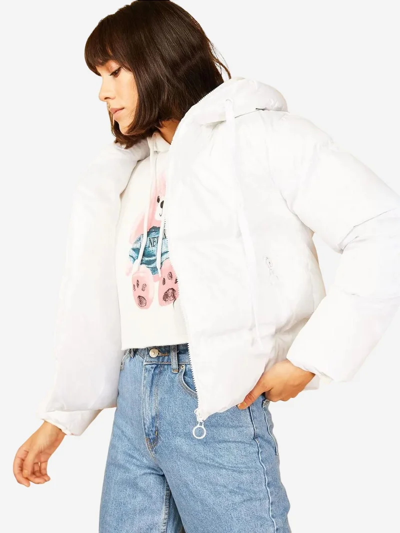 Bianco Lucci LUCCI Hooded Padded Down Coat