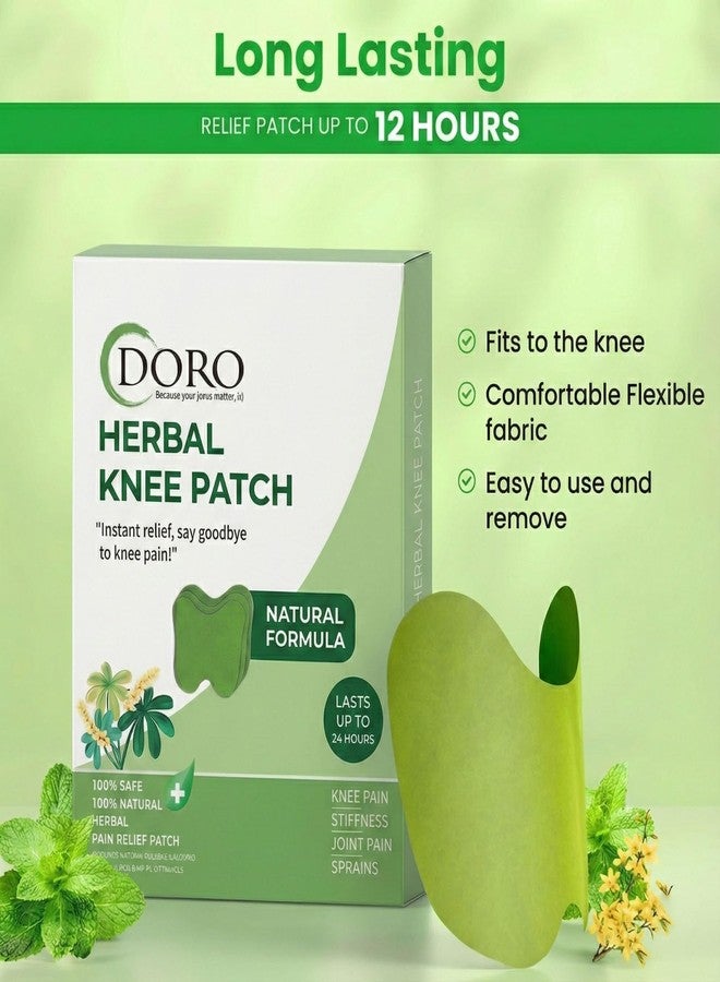 DorobyKE Herbal Pain Relief Patches - Pain Patches (Specially Designed for Knee Joints | 100% Safe & Natural Knee Pain Relief Products | Instant Relief | No Side Effects (Pack of 40 - Image 2