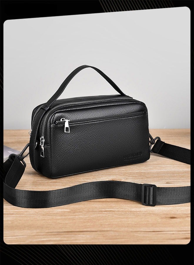 WEIXIER Men Business Messenger Bag Casual Large Capacity Water-proof PU Leather Wear Resistant Crossbody Bag - Image 3