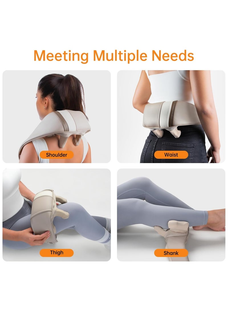 Mebak LimosRevitalizing Neck Massager with Heat - Deep Tissue Kneading Pillow for Neck, Shoulder, Back, Legs & Waist Pain Relief - Perfect for Home, Office & Car - Image 2