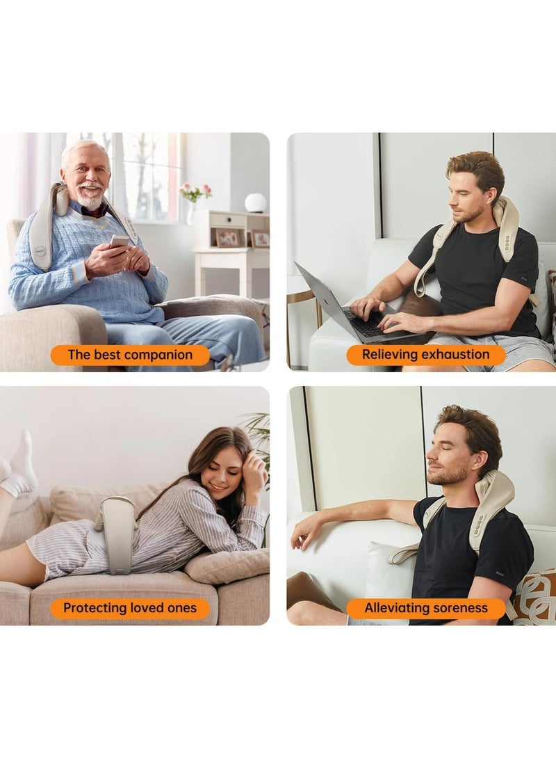 Mebak LimosRevitalizing Neck Massager with Heat - Deep Tissue Kneading Pillow for Neck, Shoulder, Back, Legs & Waist Pain Relief - Perfect for Home, Office & Car - Image 5