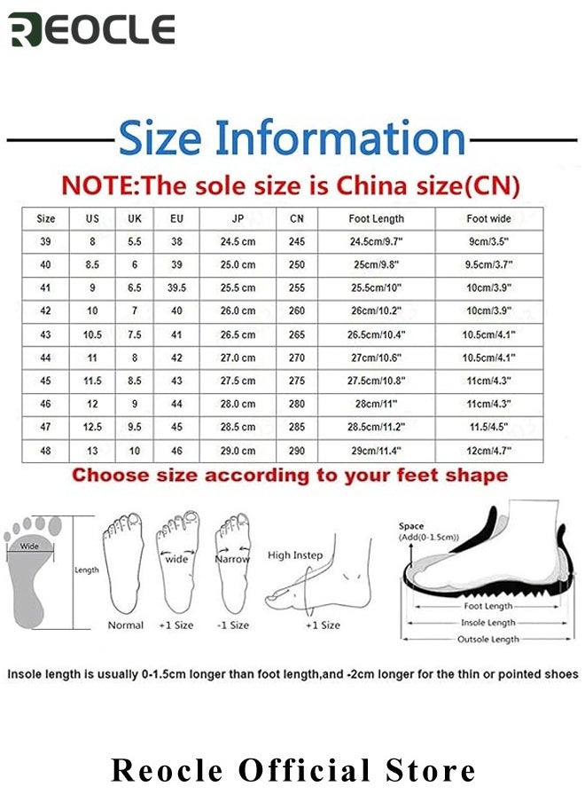 REOCLE - Men's Leather Shoes Pointed Toe Boots Business Suit Shoes with Simple Buckle Design & Glossy Upper & Anti-slip Wear-resistant Soles Casual Comfortable Leather Shoes - Image 1