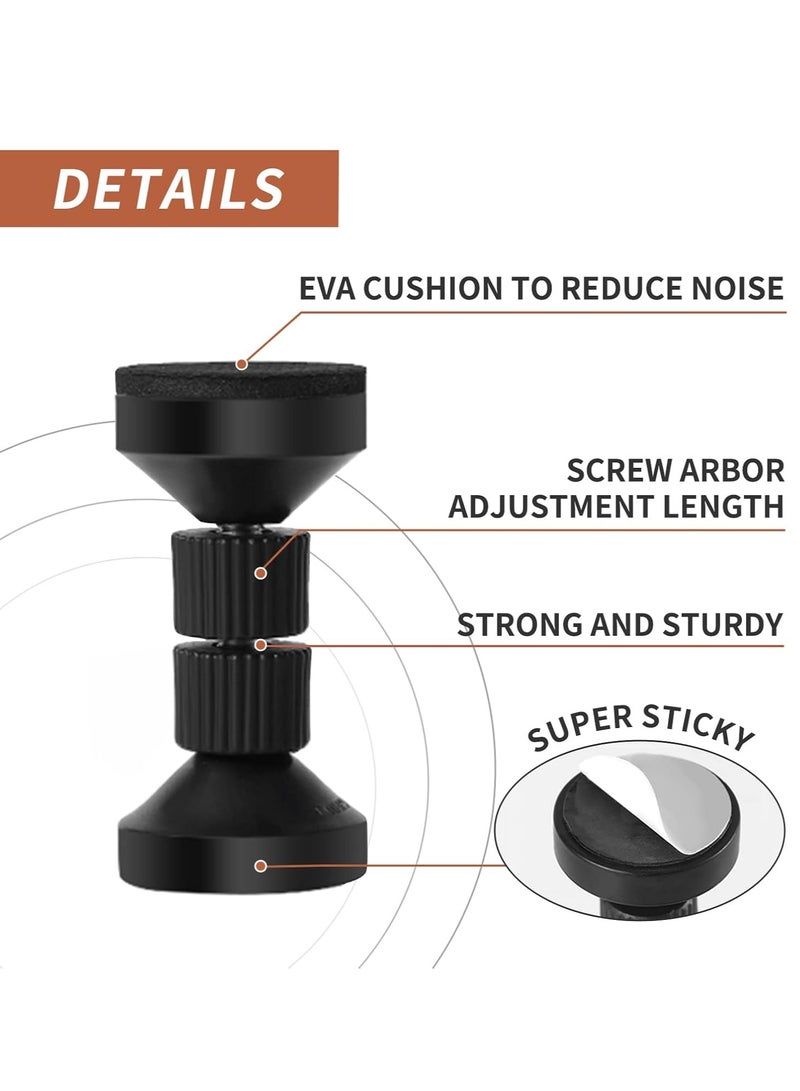 YelaJoy Adjustable Headboard Stoppers, Threaded Bed Frame Anti-Shake Tool, Bedside Stopper Prevent Loosening Anti-Shake Fixer, Telescopic Stabilizer, Protect Wall, for Beds, Cabinets, Sofas (4 PCS) - Image 3