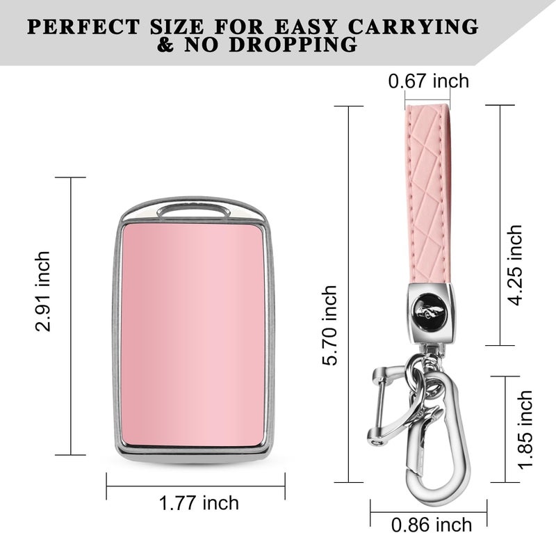 QBUC for Mazda Key Fob Cover Case with Keychain for 2019-2023 Mazda 3 6, Mazda 3 Hatchback, 2020-2023 Mazda CX-5, CX-9, CX-30 - Image 2
