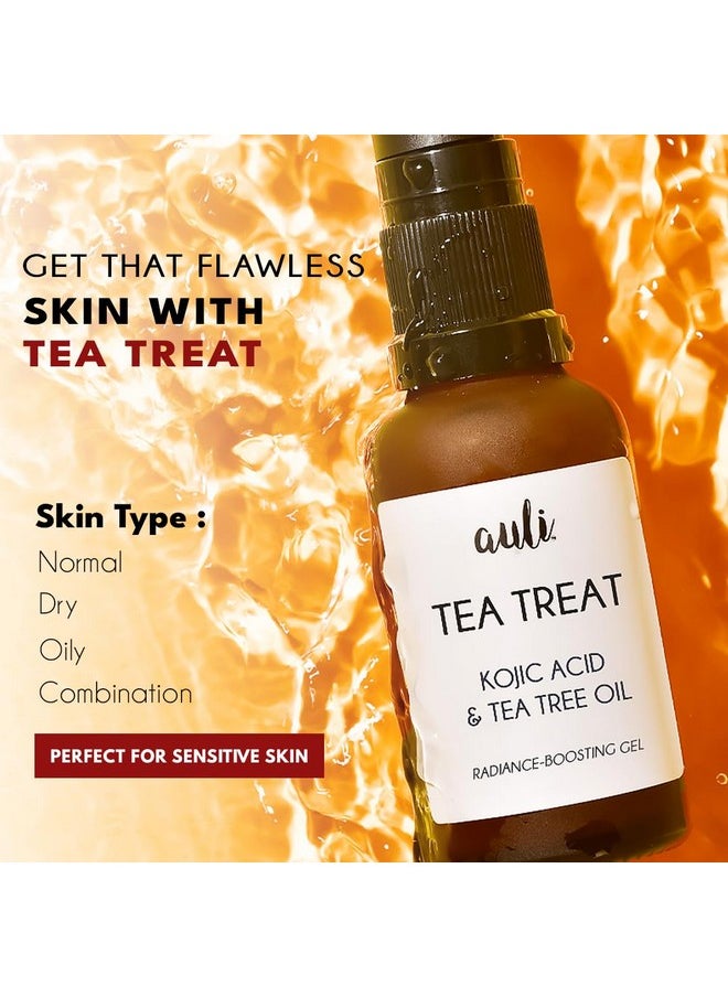 AULI LIFESTYLE - Auli Tea Treat Radiance Boosting Gel | 30Ml | 0.1% Kojic Acid & 0.1% Tea Tree Oil | Effective On Skin Discoloration - Image 1