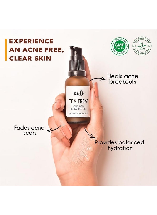 AULI LIFESTYLE - Auli Tea Treat Radiance Boosting Gel | 30Ml | 0.1% Kojic Acid & 0.1% Tea Tree Oil | Effective On Skin Discoloration - Image 1
