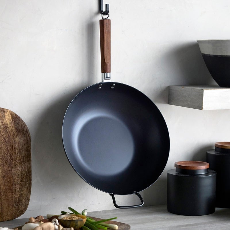 30cm Deep Wok Pan – Non-Stick Frying Pan for Stir Fry, Sautéing & Deep Cooking – Scratch Resistant with Comfortable Handle