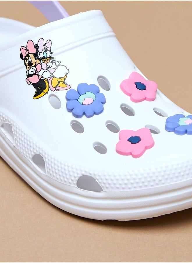 Disney - Girls Minnie Mouse and Daisy Duck Print Slip-On Clogs - Image 1