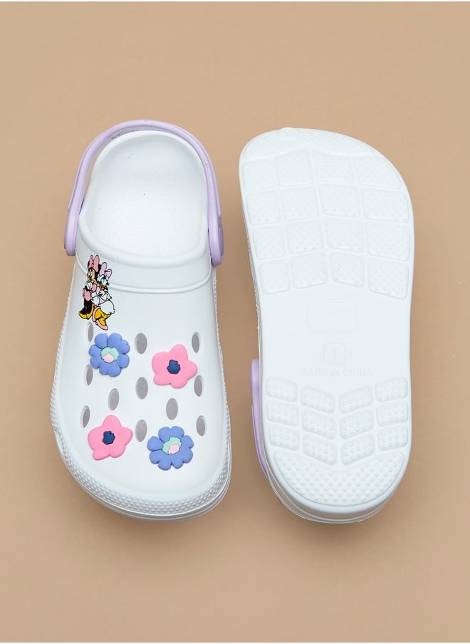 Disney - Girls Minnie Mouse and Daisy Duck Print Slip-On Clogs - Image 1