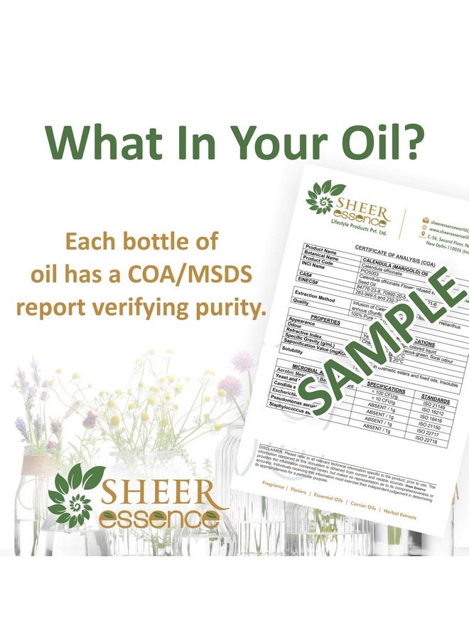 Sheer Essence - Arnica Essential Oil 100% Pure, Natural And Cold Pressed Therapeutic Grade Arnica Montana Massage Oil For Skin, Hair, Aromatherapy & Diy 4 Fl. Oz. (118 Ml) - Image 1