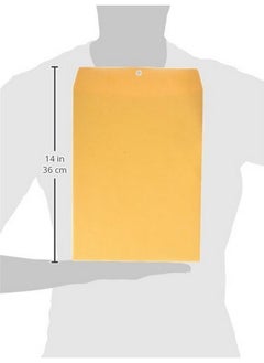 Columbian Envelopes Columbian Clasp Envelopes 9 X 12 Inches Brown Kraft 100 Per Box (Co790)  - Image 2