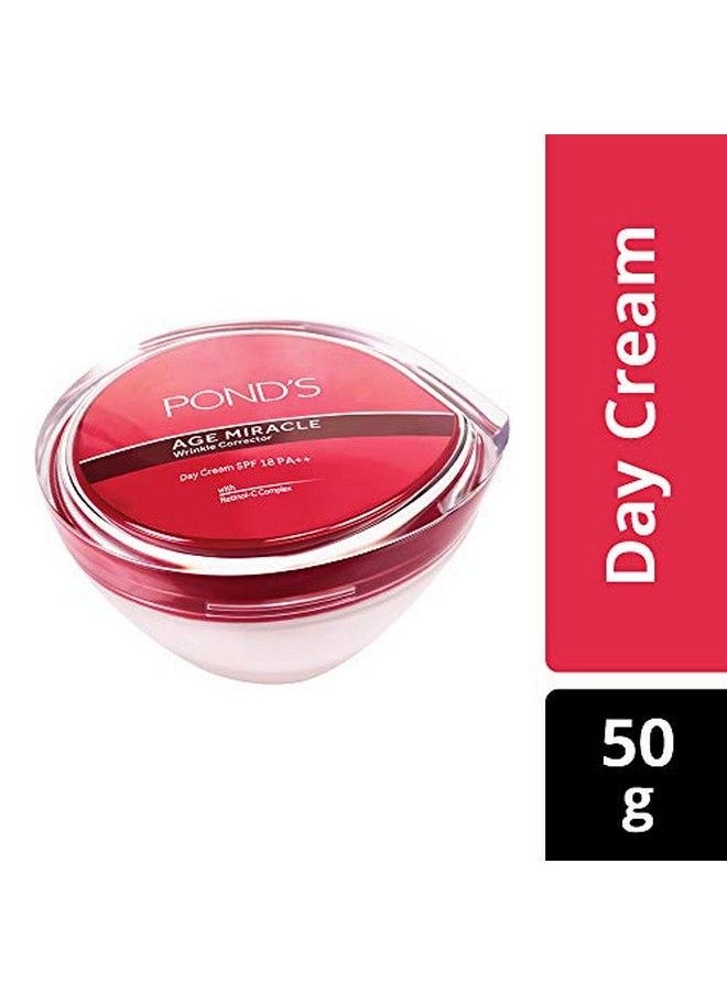 Pond's Age Miracle Wrinkle Corrector Spf 18 Pa++ Day Cream 50 G And Age Miracle Wrinkle Corrector Night Cream 50G  - Image 4
