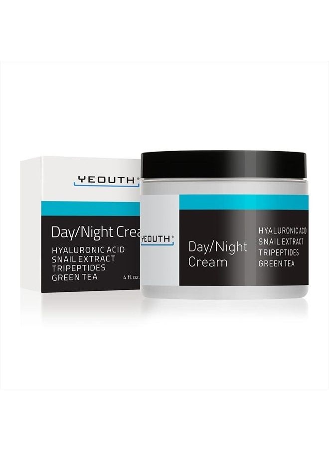 Yeouth - Day/Night Cream with Hyaluronic Acid & Copper Tripeptide-1, Day and Night Cream Moisturizer for Face, Cream for Wrinkles, Dark Spots & Dull Skin, Anti Aging Face Cream for Women & Men - Image 1