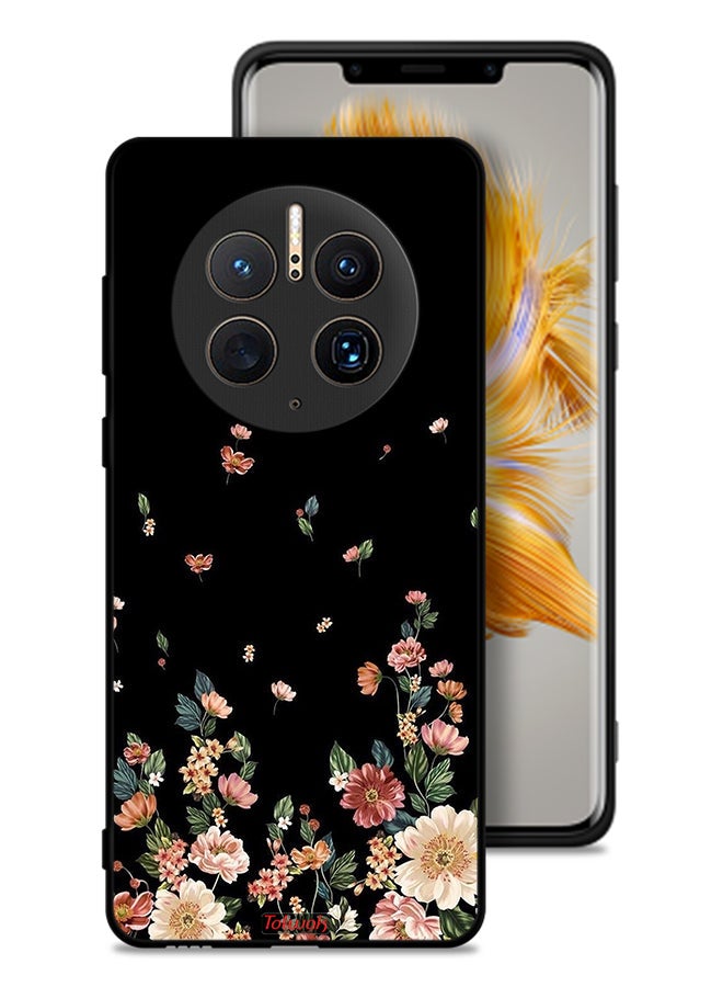 Tolwak غطاء واقي لهاتف هواوي ميت 50 برو مزخرف بزهور صغيرة في الأسفل - Image 1