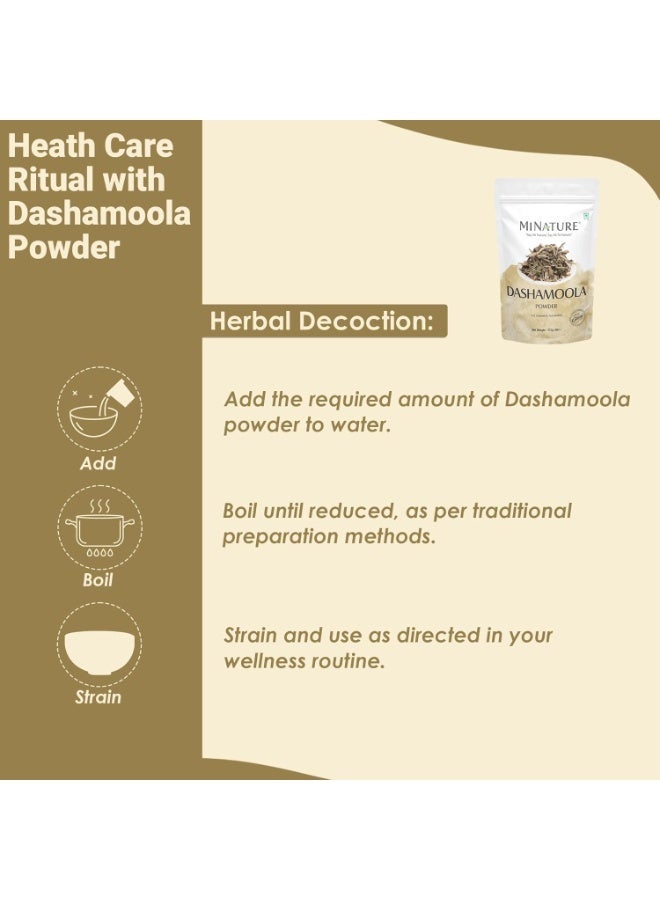 Mi Nature Dashamoola powder | 227g (8oz) | Herbal Health Care Blend | Made with 10 Traditional Herbs | Pure & Natural - Image 4