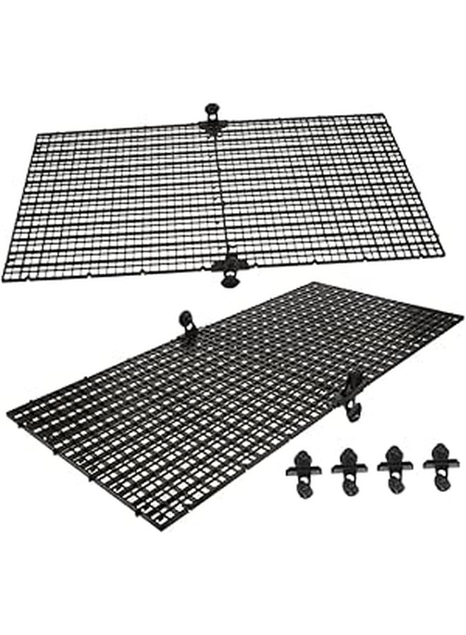 4 Sets Fish Tank Divider Plastic Crate Isolation Board with Clips for Aquariums - Image 1