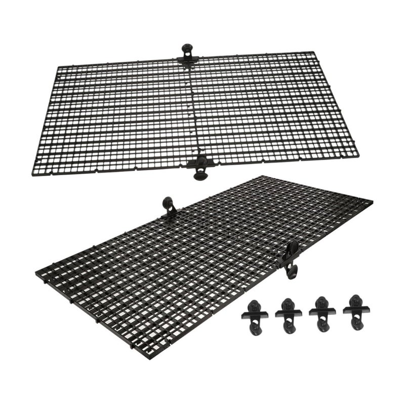 4 Sets Fish Tank Divider Plastic Crate Isolation Board with Clips for Aquariums - Image 2
