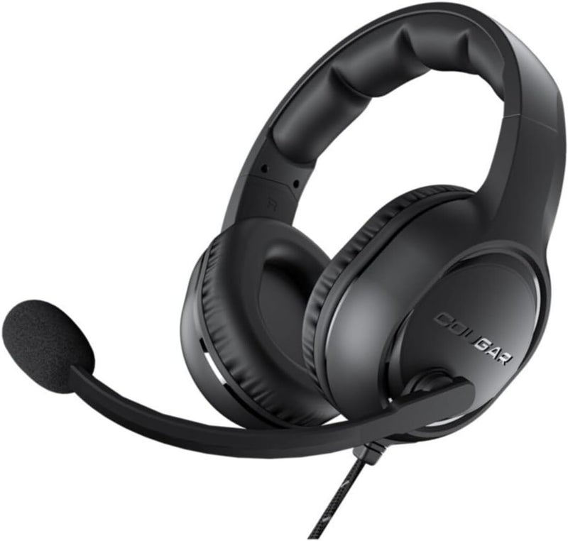 Gaming Headset HX330, Driver 50mm, 9.7mm Noise Cancellation Microphone, 3.5mm Connector, Compatible with PS5, XBOX & PC