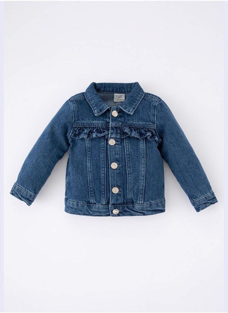 DeFacto BabyGirl Regular Fit Long Sleeve Denim Jacket  - Image 1