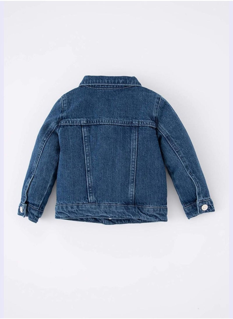 DeFacto BabyGirl Regular Fit Long Sleeve Denim Jacket  - Image 4