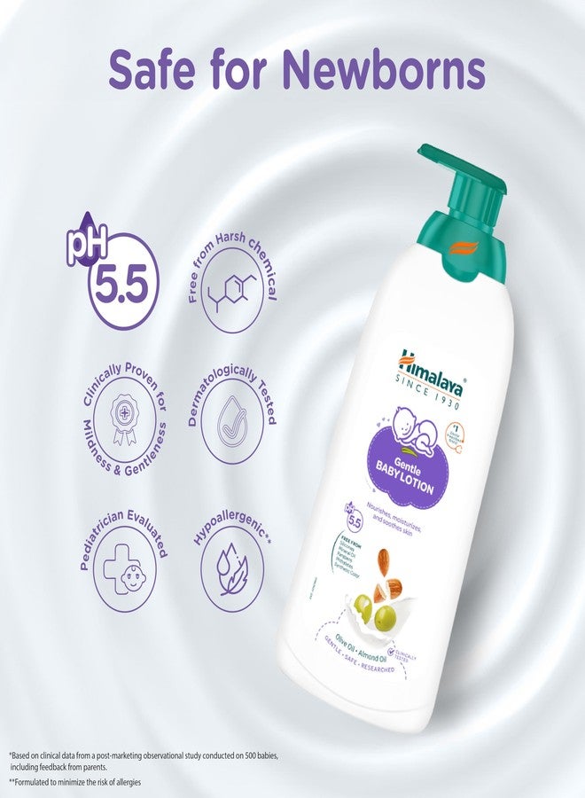 Himalaya Gentle Baby Lotion 700ml | with Almond oil, Olive oil, Country Mallow | No.1 Doctor-Prescribed Brand |pH 5.5 formulation | Nourishes and moisturizes your baby's skin | Safe for Newborns - Image 4