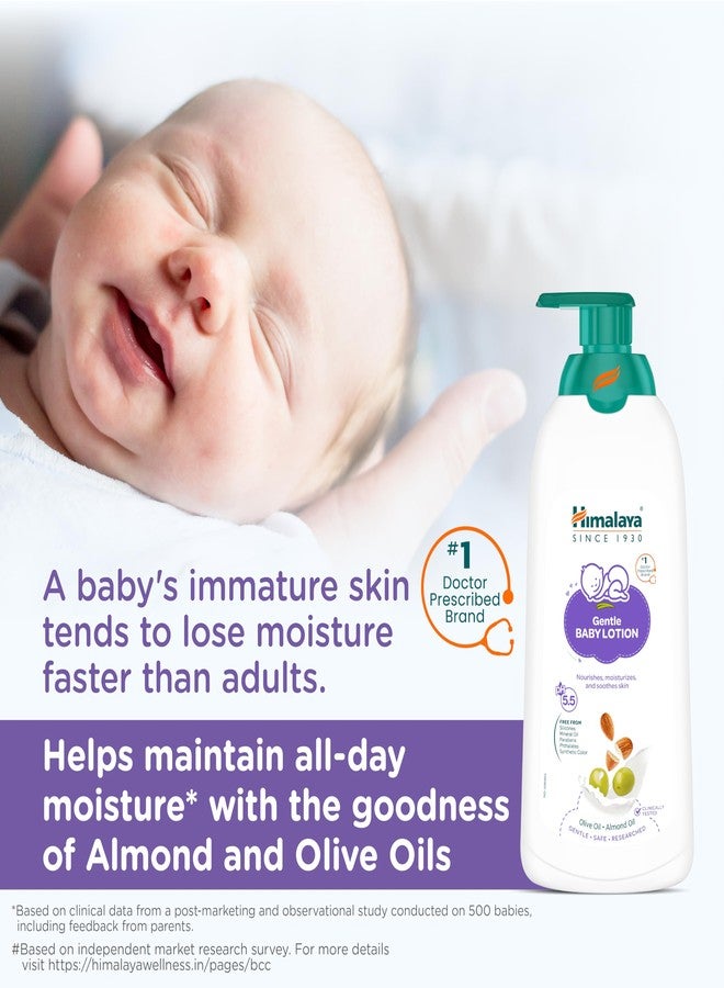 Himalaya Gentle Baby Lotion 700ml | with Almond oil, Olive oil, Country Mallow | No.1 Doctor-Prescribed Brand |pH 5.5 formulation | Nourishes and moisturizes your baby's skin | Safe for Newborns - Image 1