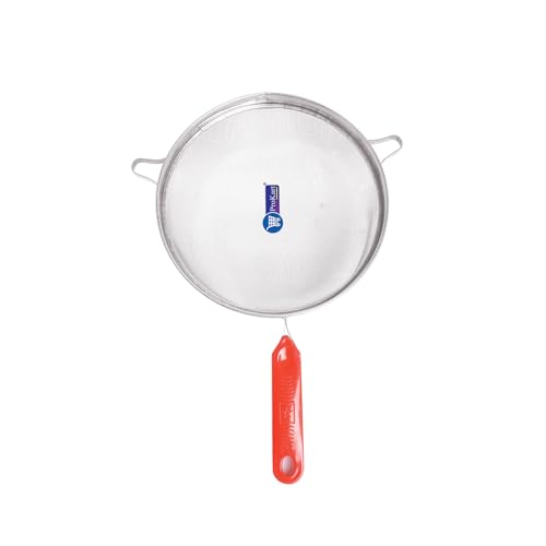 ProKart Premium Stainless Steel (16 Cm) Soup & Juice Strainer/Liquid Filter for Kitchen Use | Soup Chalni with Red Handle for Tea, Coffee, Milk, Rice & Juice Use (Steel Strainer- Pack of 1) - Image 1