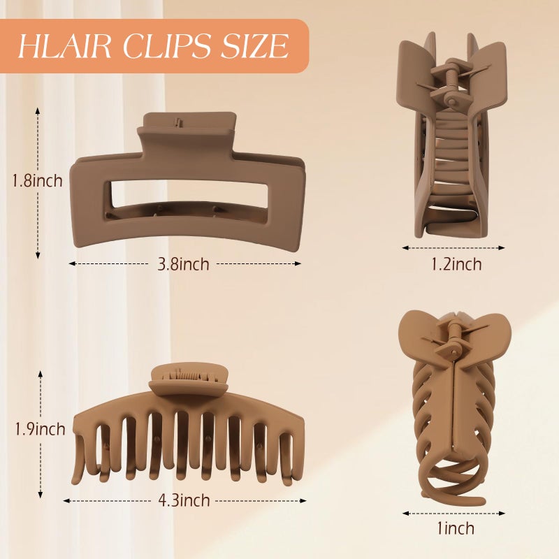 Glaudmeiss 4 PCS Cloud Claw Clips for Women, Unsnappable Soft Hair Claws for Lying Down & Driving |Strong Hold Hair Claws for Thick Curly Hair | Cozy Hair Accessories for Sleeping & Travel - Image 4