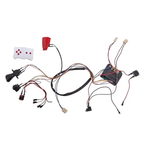 weelye 12 Volt Children Electric Car DIY Modified Wires and Switch Kit,with 2.4G Bluetooth Remote Control and Receiver,for Children Electric Ride On Car Accessories - Image 1